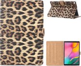 Xssive Tablet Book Case voor Samsung Galaxy Tab S6 Lite P610 - Luipaard print