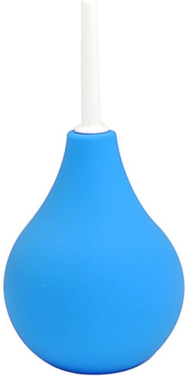Anale Douche Blauw - Makkelijk in gebruik - Zeer hygiënisch resultaat - Blauw - Rubber - Spannend voor koppels - Sex speeltjes - Sex toys - Erotiek - Sexspelletjes voor mannen en vrouwen – Seksspeeltjes - Stimulator