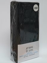Comfortabele Dubbel Jersey Lits-jumeaux Hoeslaken Zwart | 160/180x200 | Rondom Elastiek | Scherp Geprijsd
