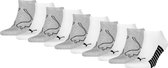 Puma Lifestyle Sneaker  Sokken (regular) - Maat 35-38 - Unisex - grijs/wit/zwart 10-pack