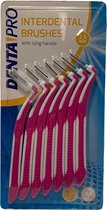 Ragers 2.5mm - Tandenflossers - Tandstokers Aanbieding - Roze 1x - 7st - Dentapro borsteltjes