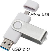 Micro USB + USB Stick Switch 3.0 32GB (Wit)