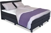 Boxspring Don - 140x200 - stof zwart - complete set