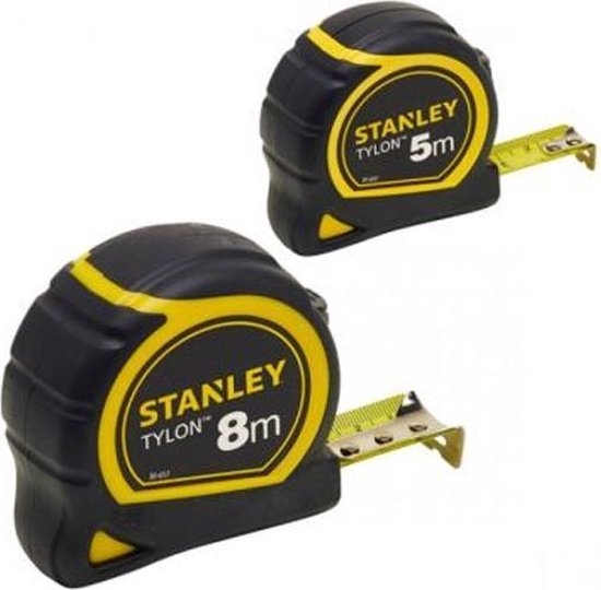 STANLEY STHT0-74260 Tylon rolbandmaat - 2 pack - 5m en 8m