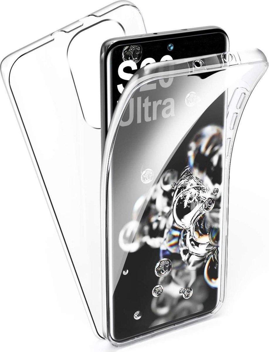 Geschikt voor Samsung Galaxy S20 Ultra Hoesje - Transparant 360 Case + Screenprotector