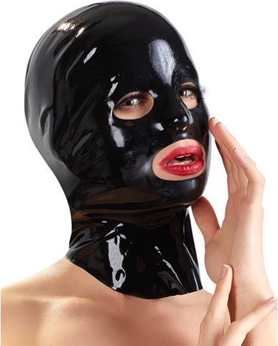 Volwassenheid Denemarken voorkant Latex Masker Voor Vrouwen - Male - The Latex Collection - Zwart - Maskers |  bol.com
