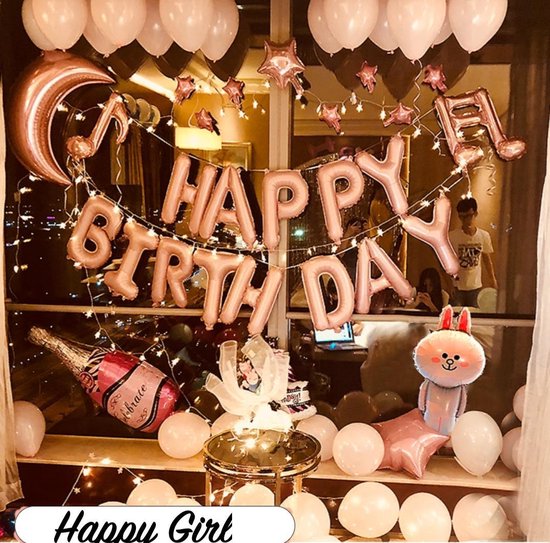 Cyclopen geduldig Min Verjaardag Versiering Pakket -Happy Birthday Set - vrouwen - meiden feest |  bol.com