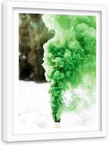 Foto in frame Groene rook, 80x120, Premium print