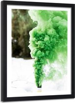 Foto in frame Groene rook, 80x120, Premium print