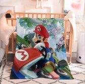Deken Mario kart - dekentje - warm - zachte stof