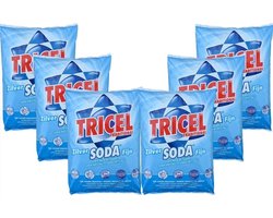 Tricel soda traditional - soda kristallen reiniger - Reinigt, ontstopt en ontvet 6 x 1kg