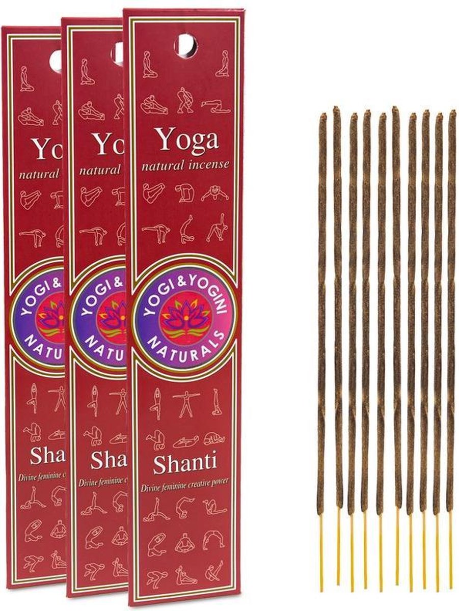 Goedkoopste Wierook Yoga Shanti - 13 g (3 stuks) - S