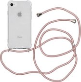 Telefoonhoesje met koord  iPhone XR – Rosé Goud  -  Telefoonkoord – Telefoonhoes – Backcover met Koord – Telefoon Koord – Telefoonketting – Telefoonhoesje met Koord – Hoesje met Ko