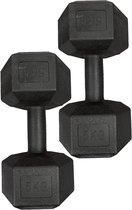 Dumbbells set - Fitness set van 2x 5kg - Zwart