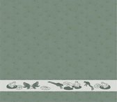 DDDDD - Froggy - 6x Theedoek - Set van 6 - Katoen - Botanische print - 60x65 cm - Laurier
