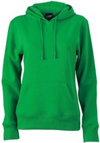 James and Nicholson Dames/dames Hooded Sweatshirt (Fern Green)