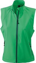 James and Nicholson Dames/dames Softshell Vest (Groen)