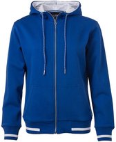 James and Nicholson Dames/dames Club Sweat Jacket (Koningsblauw/Wit)