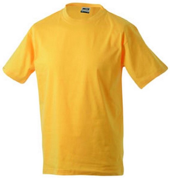 T-shirt rond unisexe James and Nicholson (jaune d'or)