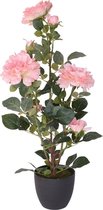 Roze roos kunstplant