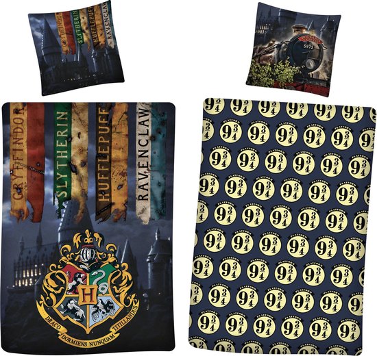 Harry Potter Dekbedovertrek 9¾ - Eenpersoons - 140 x 200 cm - Polyester - Harry Potter