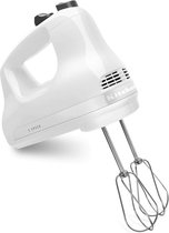 KitchenAid Klassieke Handmixer - Keukenmachine met 5 snelheden en 5 verschillende mengstaven - Wit