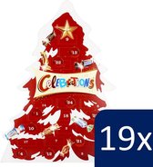 Celebrations chocolade adventskalender kerstboom - 19 stuks