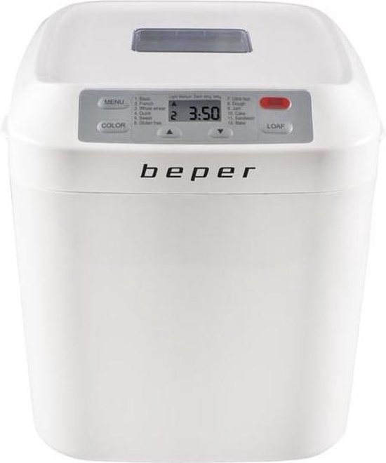 Beper BC.130 - Automatische Broodbakmachine - Elektrisch Broodbak Apparaat - Automatische Broodmaker - Beper