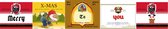Mix Bieretiketten ‘Merry X-mas To You ‘Kerstman’’ (5 stuks) | Stickers | Kerstmis