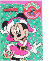 kerst kleurboek minnie mouse met stickers