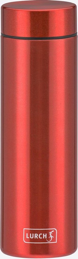Lurch - Lipstick - Thermosfles - Drinkfles - Lichtgewicht - Compact - RVS - Poppy rood - 300 ml