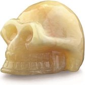 Ruben Robijn Calciet geel edelsteen schedel klein