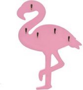 Wandkapstok Kinderkapstok Flamingo Roze 5 Haken
