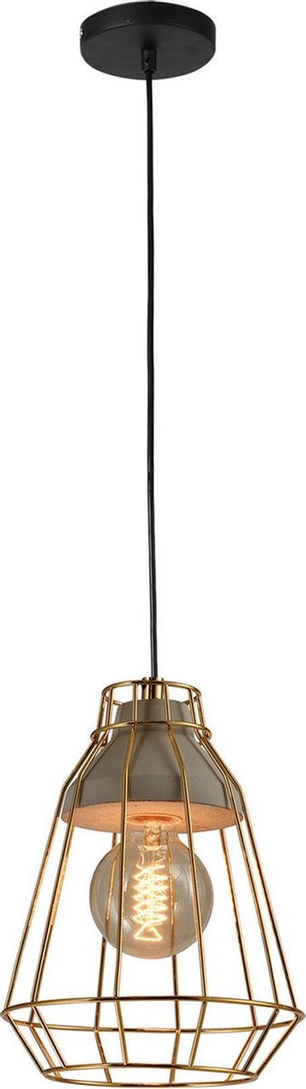 QUVIO Hanglamp beton en staal - QUV5096L-GOLD