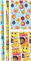 Emoji - Papier cadeau Smiley 200 x 70 cm - 5 rouleaux