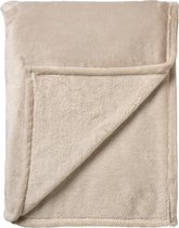 Dutch Decor - BILLY - Plaid flannel fleece 150x200 cm - Pumice Stone - beige - superzacht - Deken