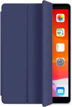 HB Hoes Geschikt voor Apple iPad 10.2 (2019, 2020 & 2021) Donker Blauw - Tri Fold Tablet Case - Smart Cover