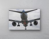 KLM Boeing 777-300 Tail shot Aluminium print - 60cm x 40cm - inclusief ophangplaatjes - luchtvaart muurdecoratie