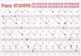 Piano Sticker Piano Toetsenbord Stickers Piano Stickers voor Sleutels 32, 37, 54, 61, 88 Vervangende Piano Stickers|Kleur Piano Stickers