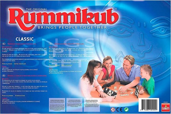 Thumbnail van een extra afbeelding van het spel Spellenbundel - Bordspellen - 3 Stuks - Scrabble Original & Rummikub & Mens Erger Je Niet