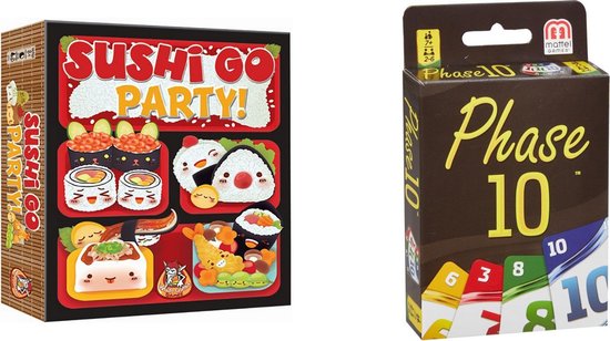 Spellenbundel - Kaartspel - 2 stuks - Sushi Go Party & Phase 10 | Games |  bol.com