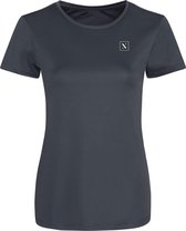 LXURY Dames Smooth Sportshirt maat XL - Trainingshirt - Grijs - Sportkleding