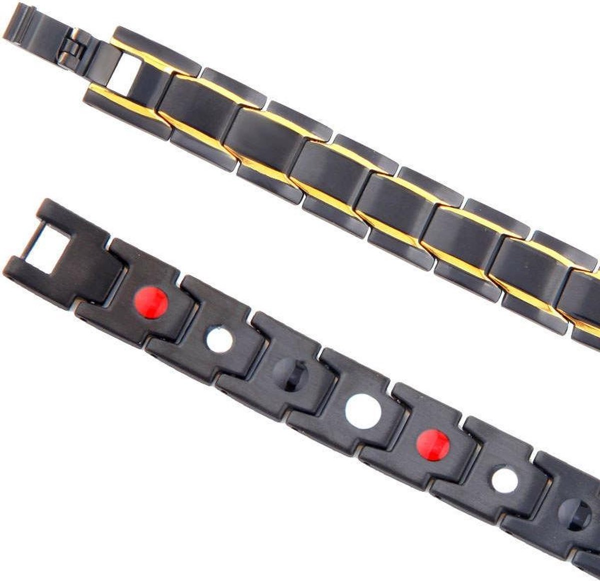 thumbnail: Zwarte Magnetische Therapie Armband Van Steen - Voor Gewichtsverlies En Gezondheid - Voor Mannen En Vrouwen