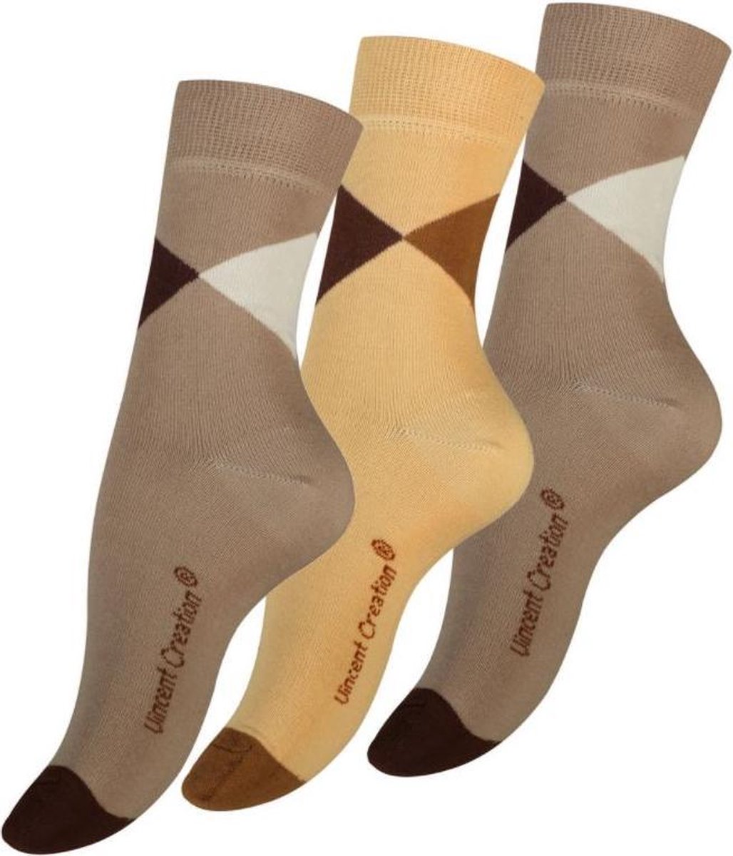 Vincent Creation® dames sokken - Maat 39/42 - 3 pack
