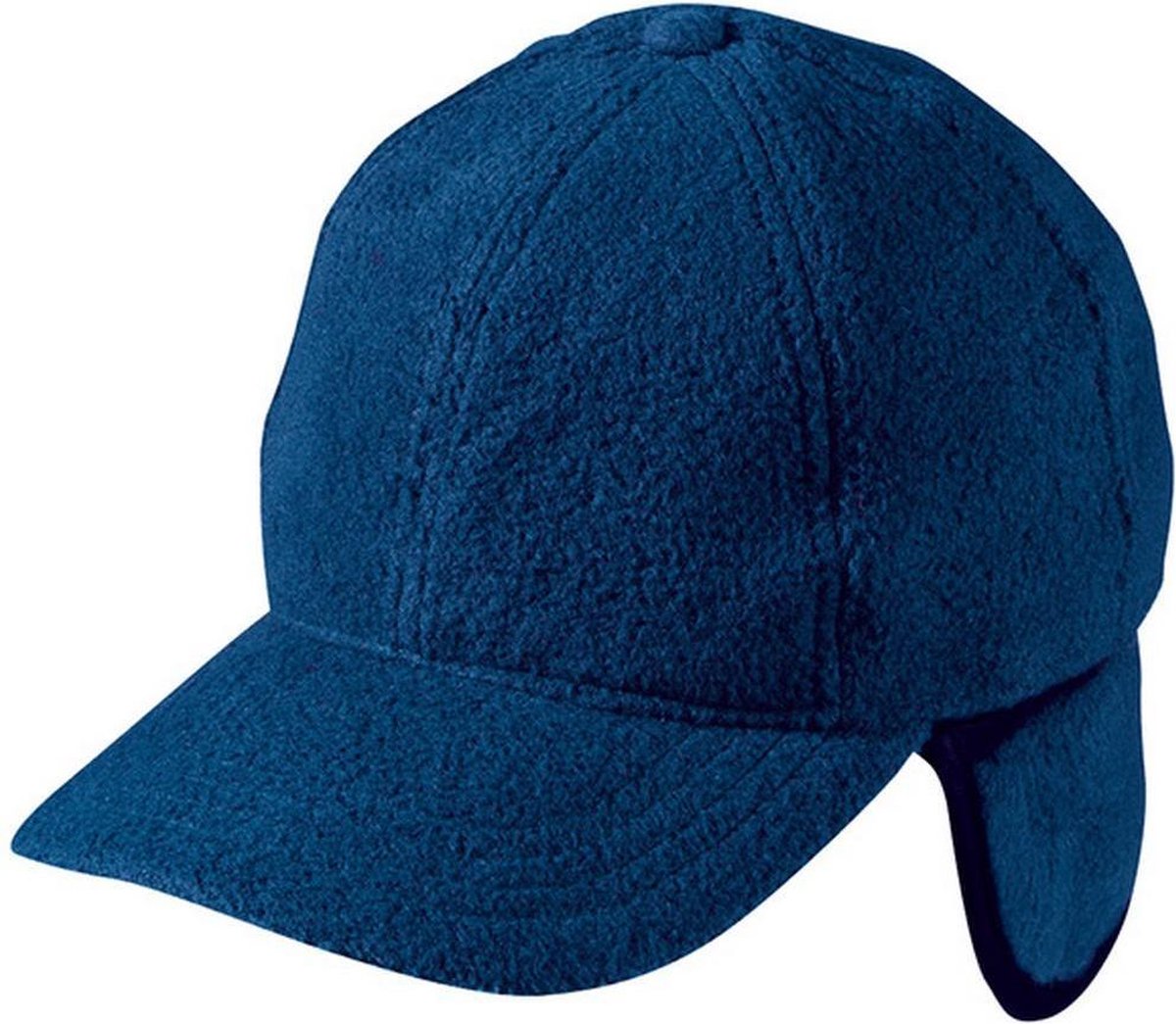 Myrtle Beach Volwassenen Unisex 6 Panel Fleece Cap met Oorkleppen (Marine)