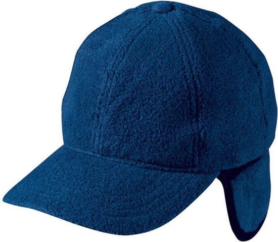 Foto: Myrtle beach volwassenen unisex 6 panel fleece cap met oorkleppen marine 