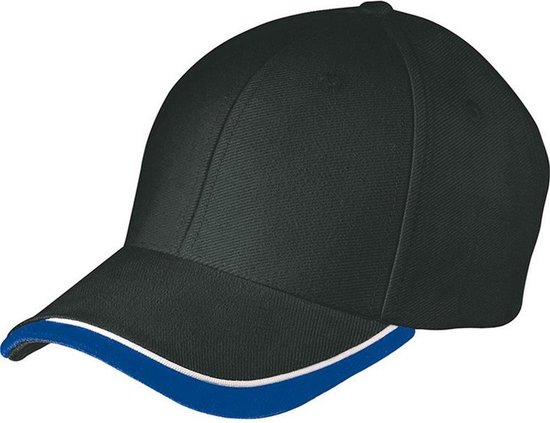 Foto: Myrtle beach volwassenen unisex half pipe sandwich cap zwart wit loyaal blauw 