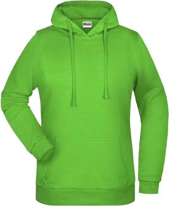 James And Nicholson Vrouwen/dames Basic Hoodie (Kalk groen)