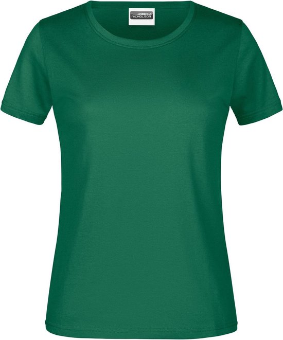 James And Nicholson Dames/dames Basic T-Shirt (Iers Groen)