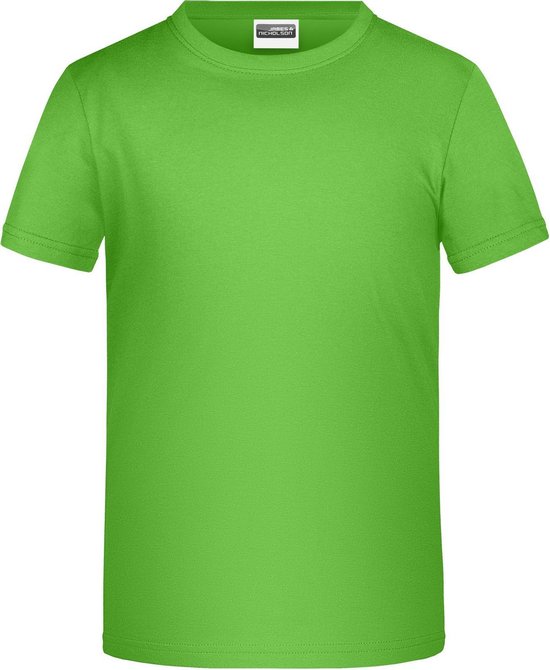 James And Nicholson Childrens Boys Basic T-Shirt (Kalk groen)
